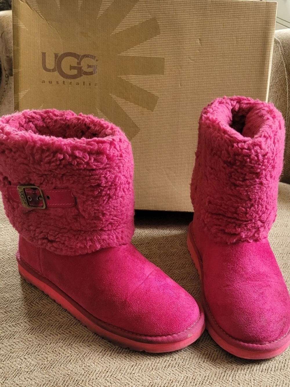 Vibrant pink UGG boots